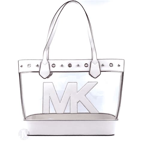 michael kors transparent bag price|michael kors clear tote.